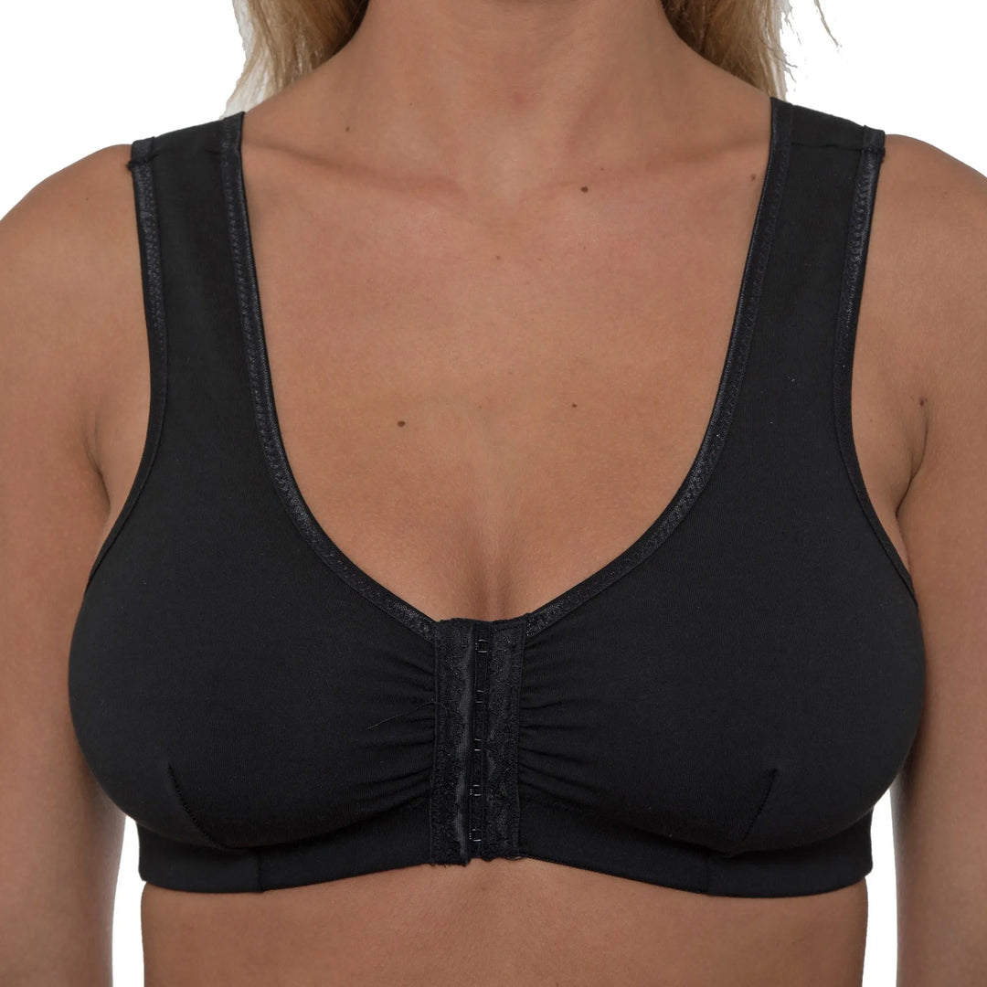 Gemm Front Fastening Mastectomy Bra Black - Orchid Fashion Boutique