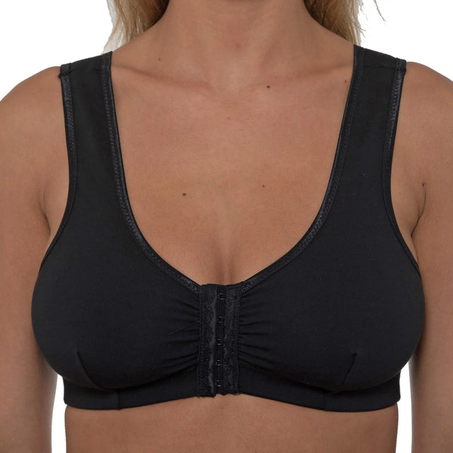 Gemm Front Fastening Mastectomy Bra Black - Orchid Fashion Boutique