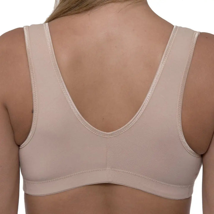 Gemm Front Fastening Cotton Bra Nude - Orchid Fashion Boutique