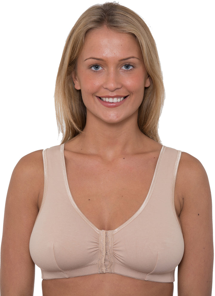 Front fastening bra