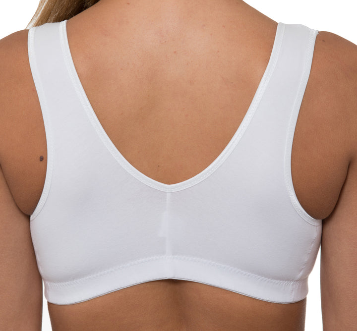 Gemm Front Fastening Bra White