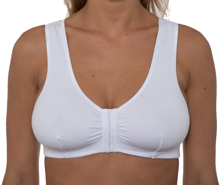 Gemm Front Fastening Bra White