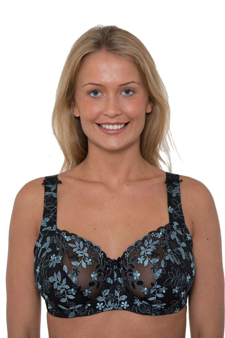 gemm black blue bra