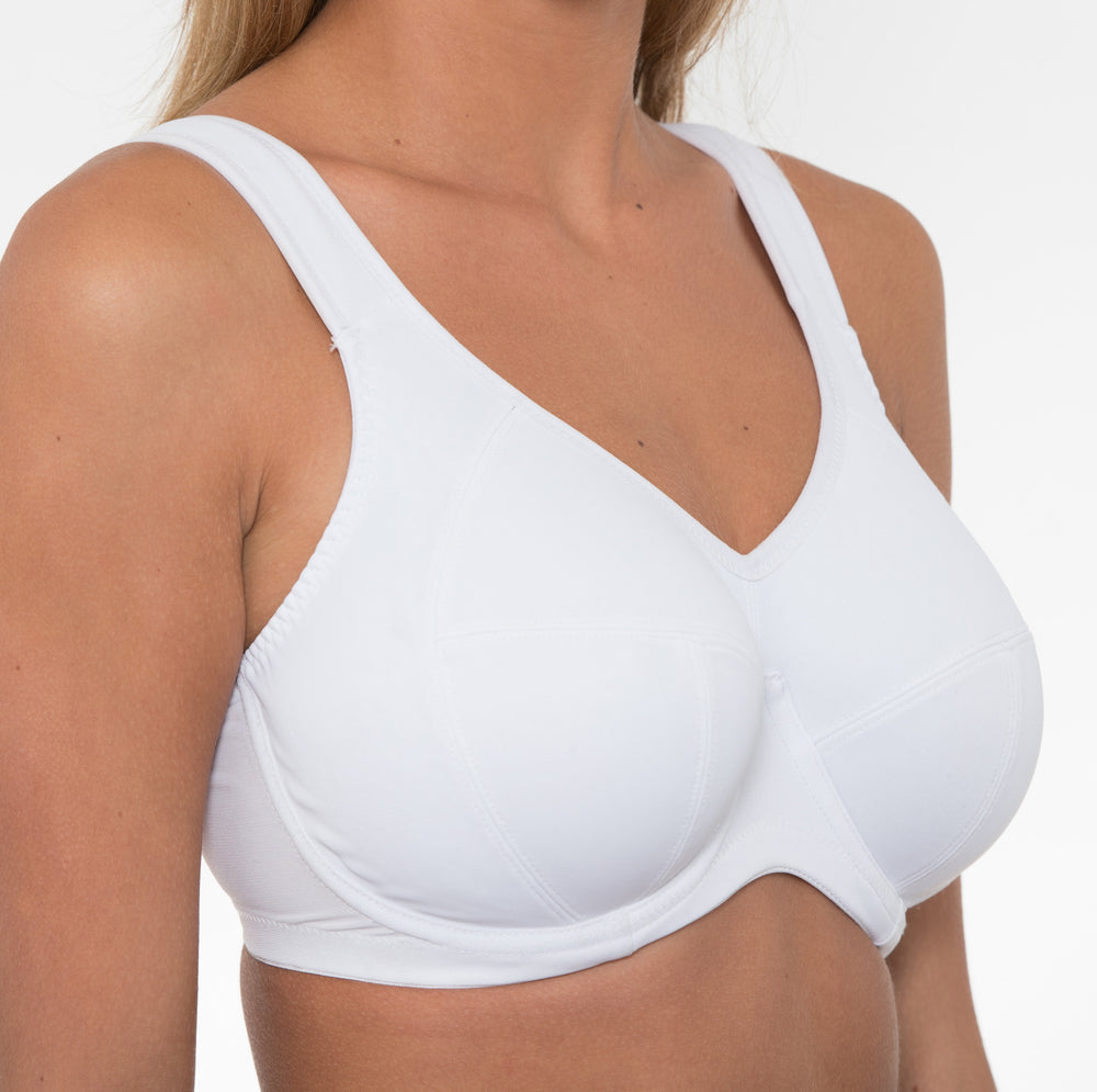 Underwired High-Impact Support Sports Bra – White - Orchid Fashion Boutique
