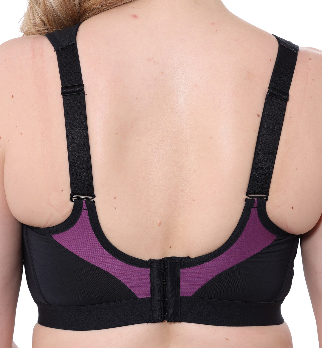 Gemm High Impact Sports Bra Black Purple