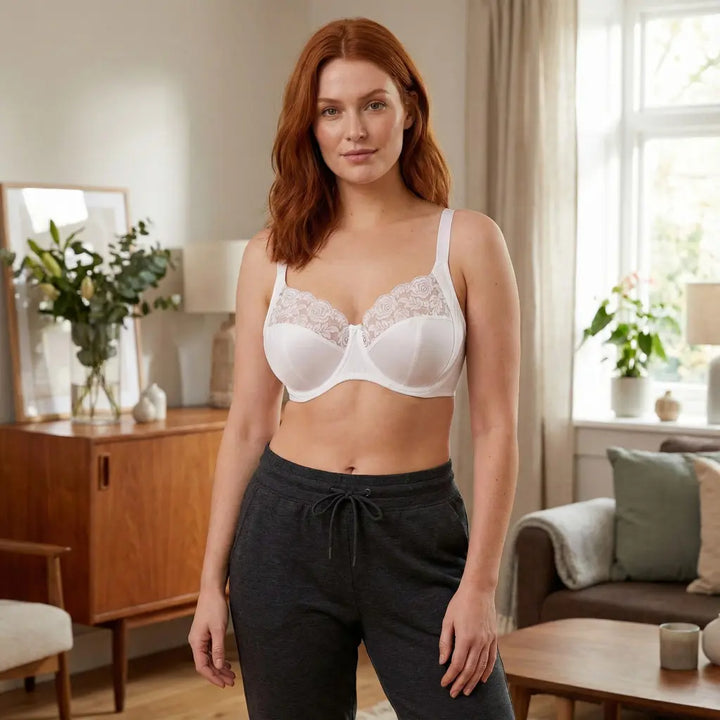 Gemm Plus Size Firm Hold Non Padded Underwired Full Cup Bra - Orchid Fashion Boutique